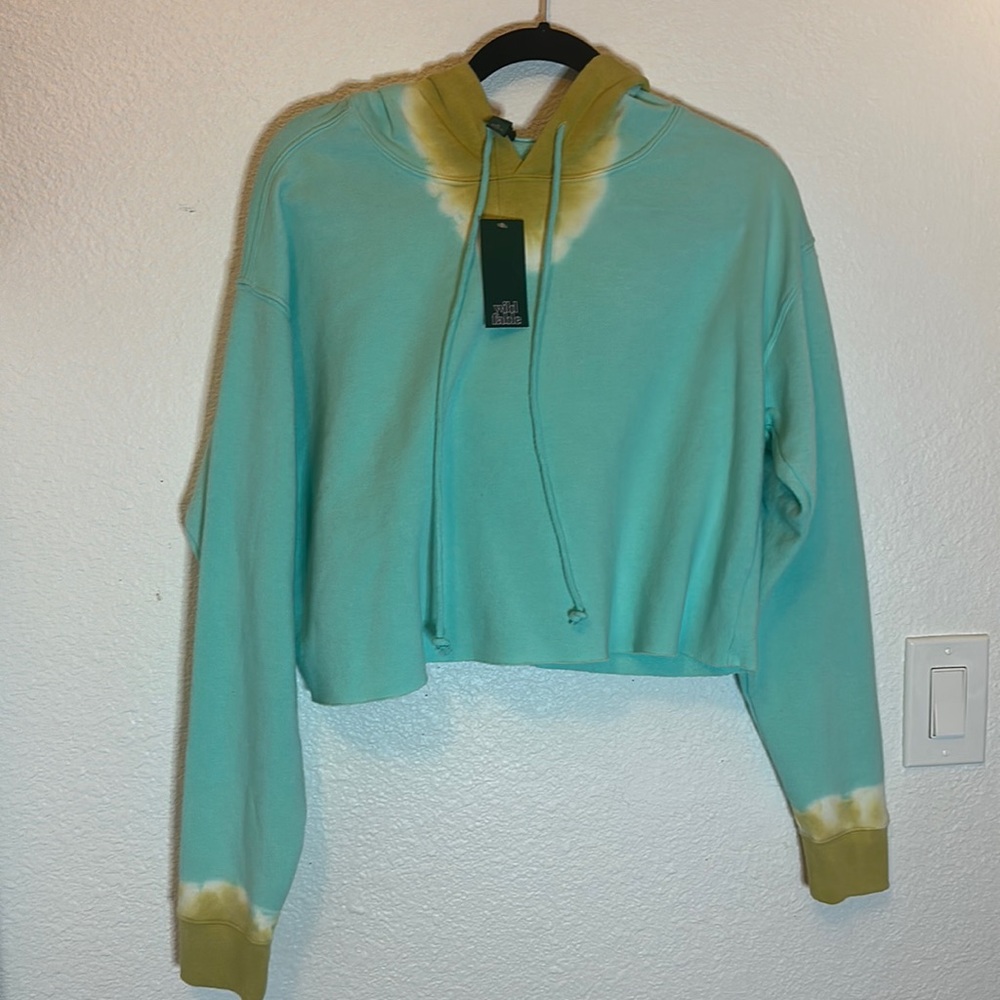 Cropped tie dye sweater
